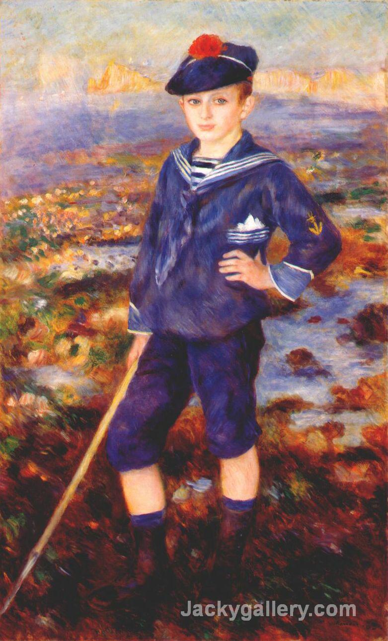 Sailor Boy (Portrait of Robert Nunes) by Pierre Auguste Renoir paintings reproduction